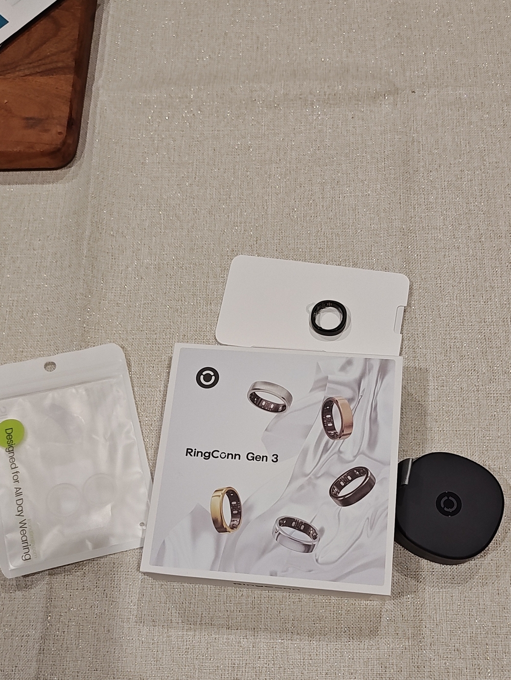 Ringconn Gen 3 Smart Ring Size 9 Matte Black Like New. used For 2 Days